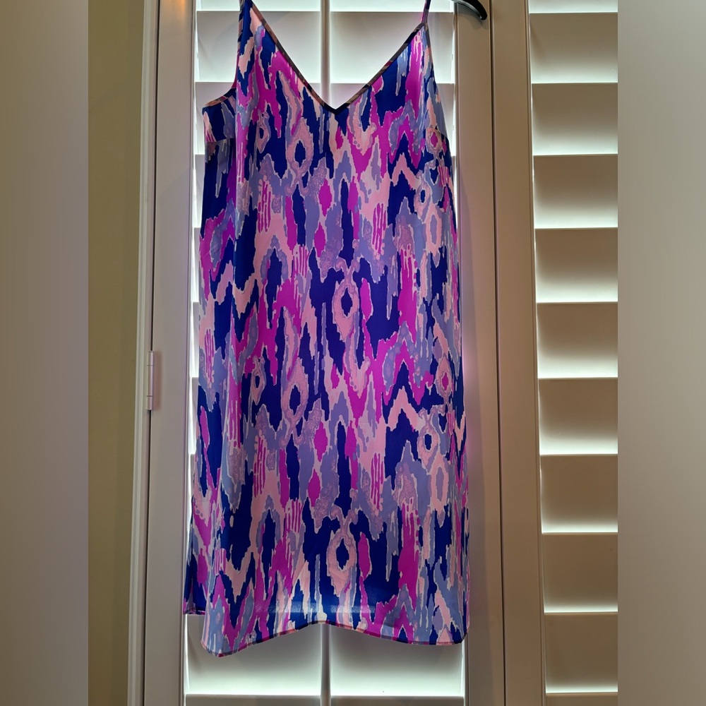 Lilly Pulitzer purple/pink colored Lela Silk Dress size S
